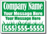 Style LC02 Lawn Care Sign Design