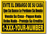 Style RE12 Spanish Short Sale Sign Design