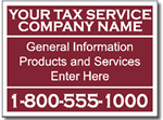 Style Tax10 Tax Sign Design